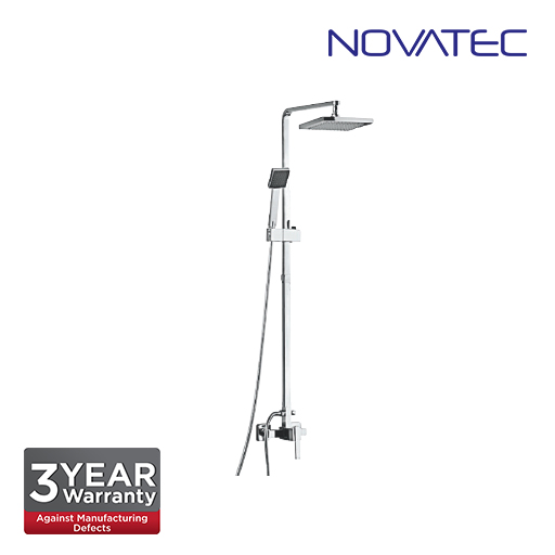 Novatec Shower post with exposed mixer, 8 x 8