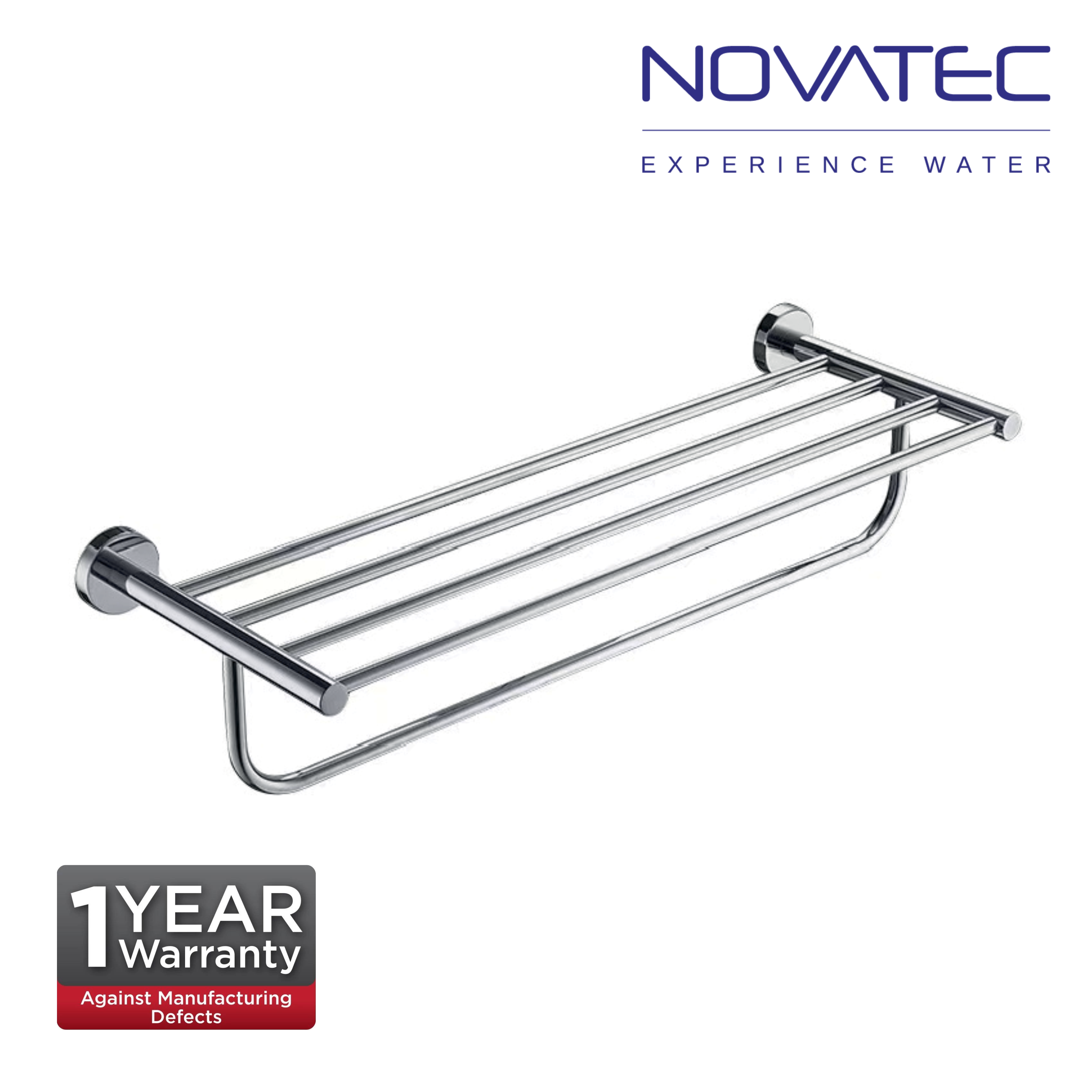 Novatec Aria Stainless Steel Double Towel Rack   (NV25502)