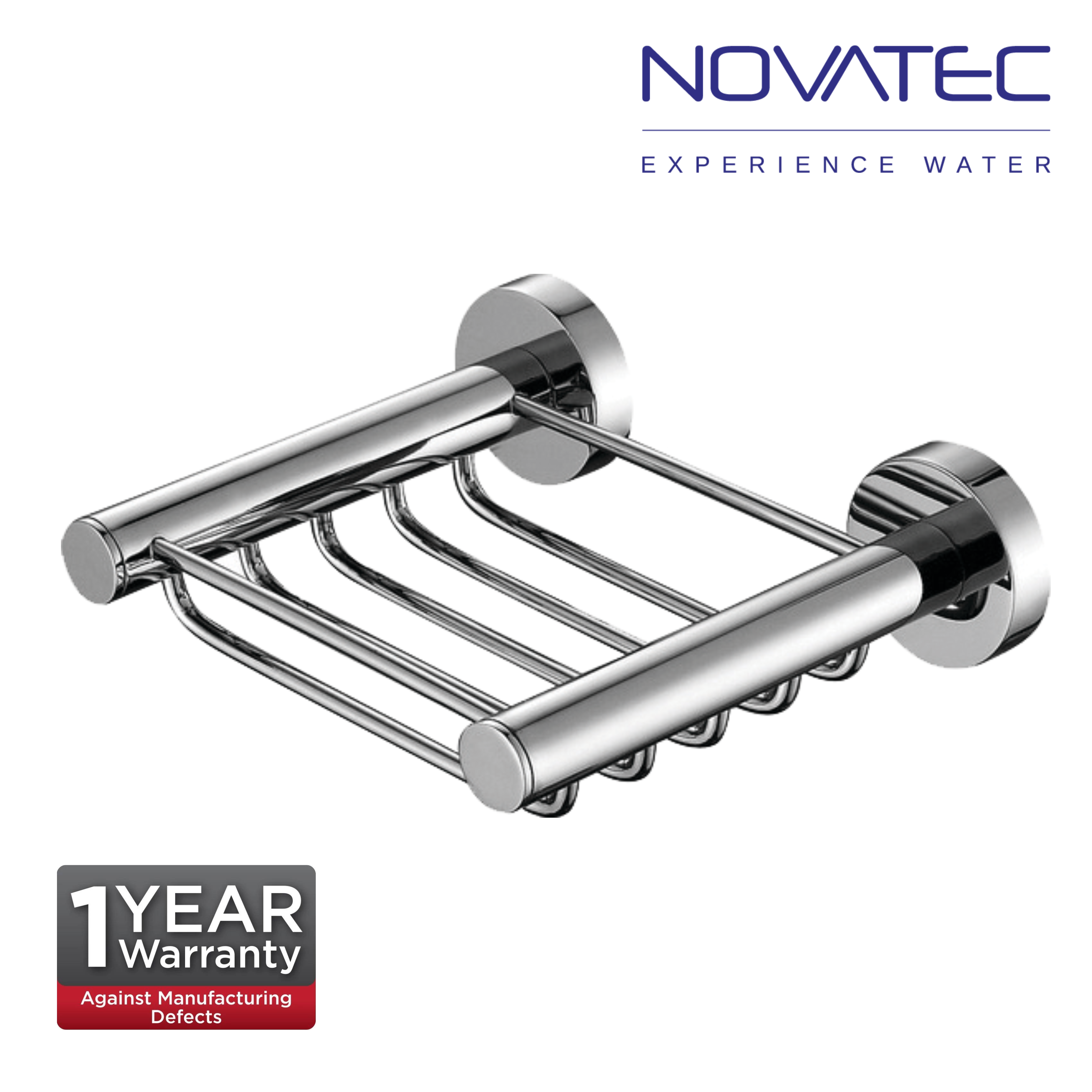 Novatec Ceres Chrome Plated Soap Basket (NVB3305A)