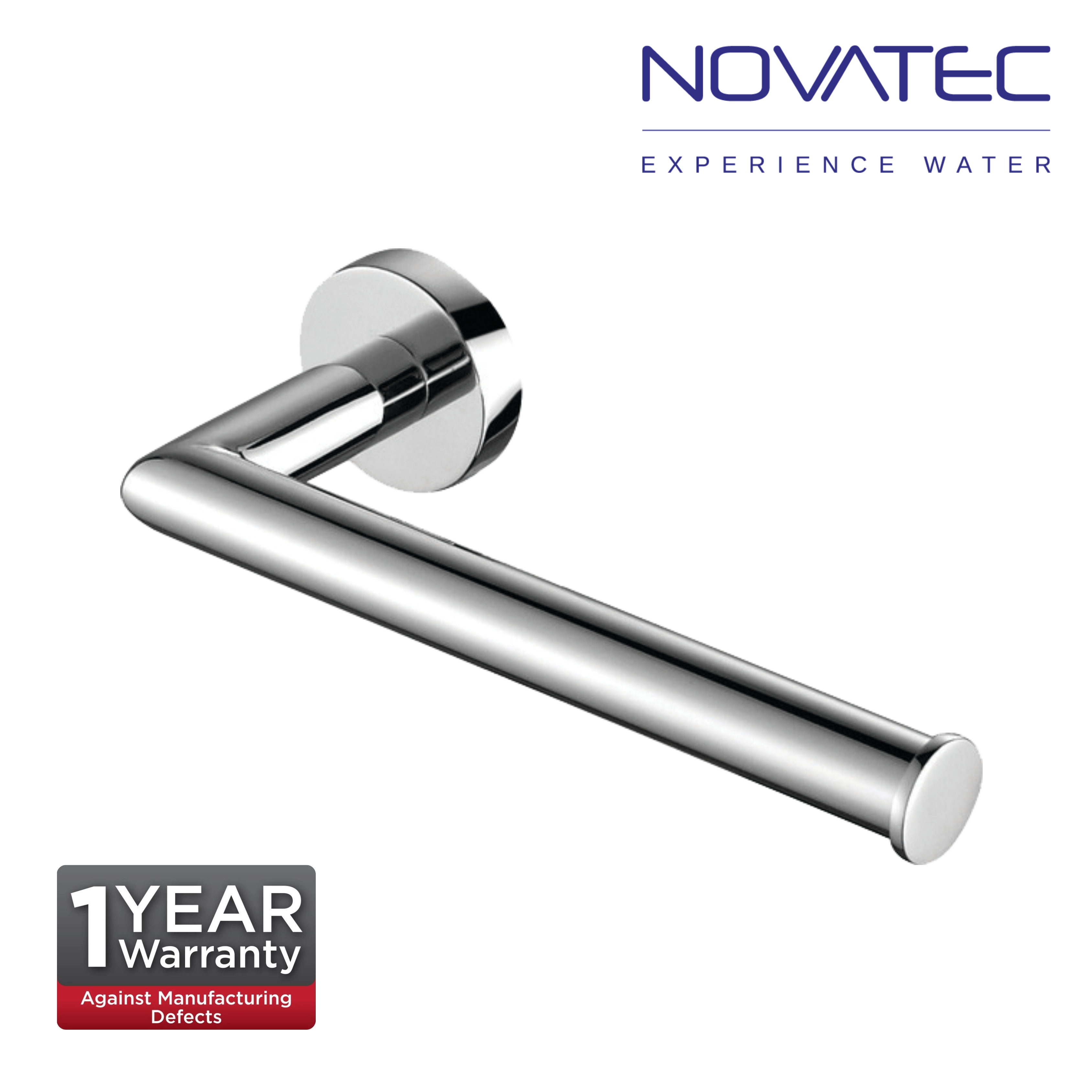 Novatec Ceres Chrome Plated Paper Holder (NVB3307)