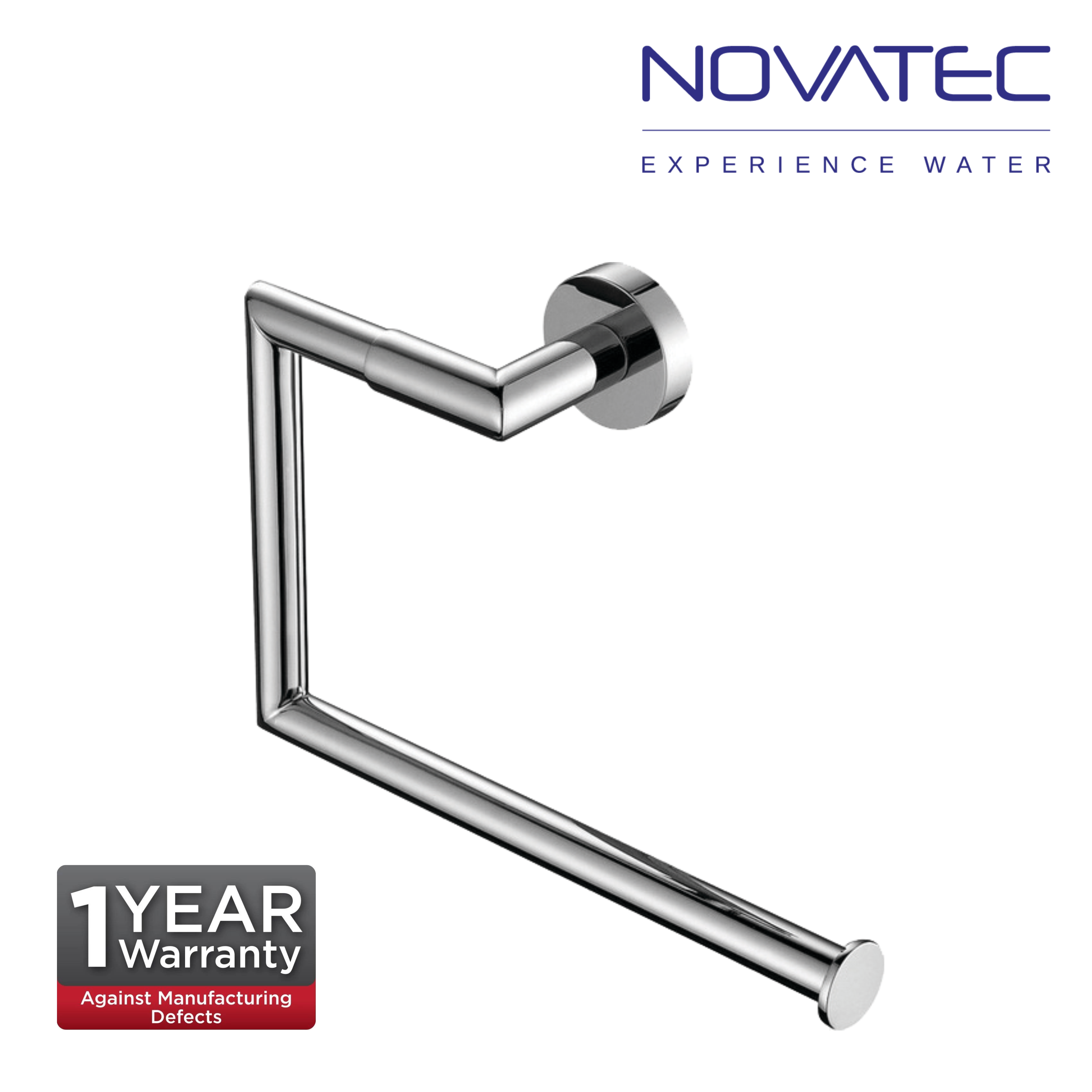 Novatec Ceres Chrome Plated Towel Ring  (NVB3308)