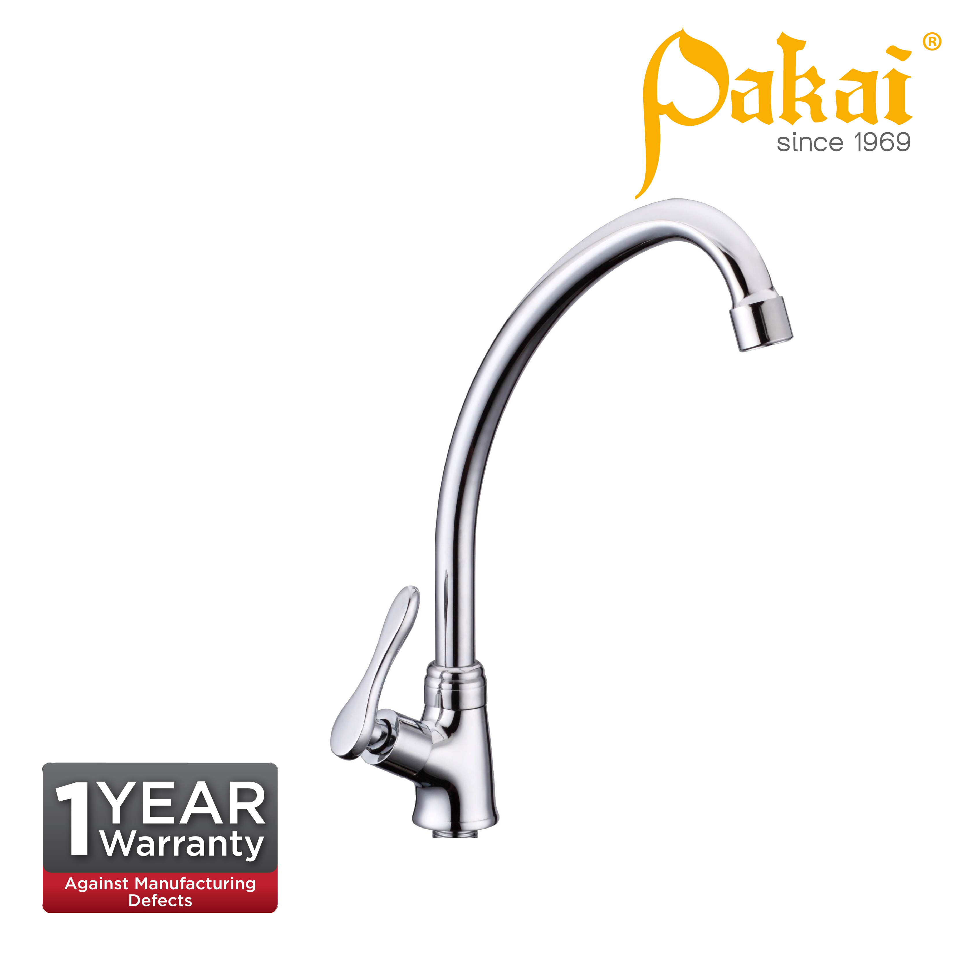 Pakai Pillar Ear Spout Sink Tap Curve Series CV52000ES
