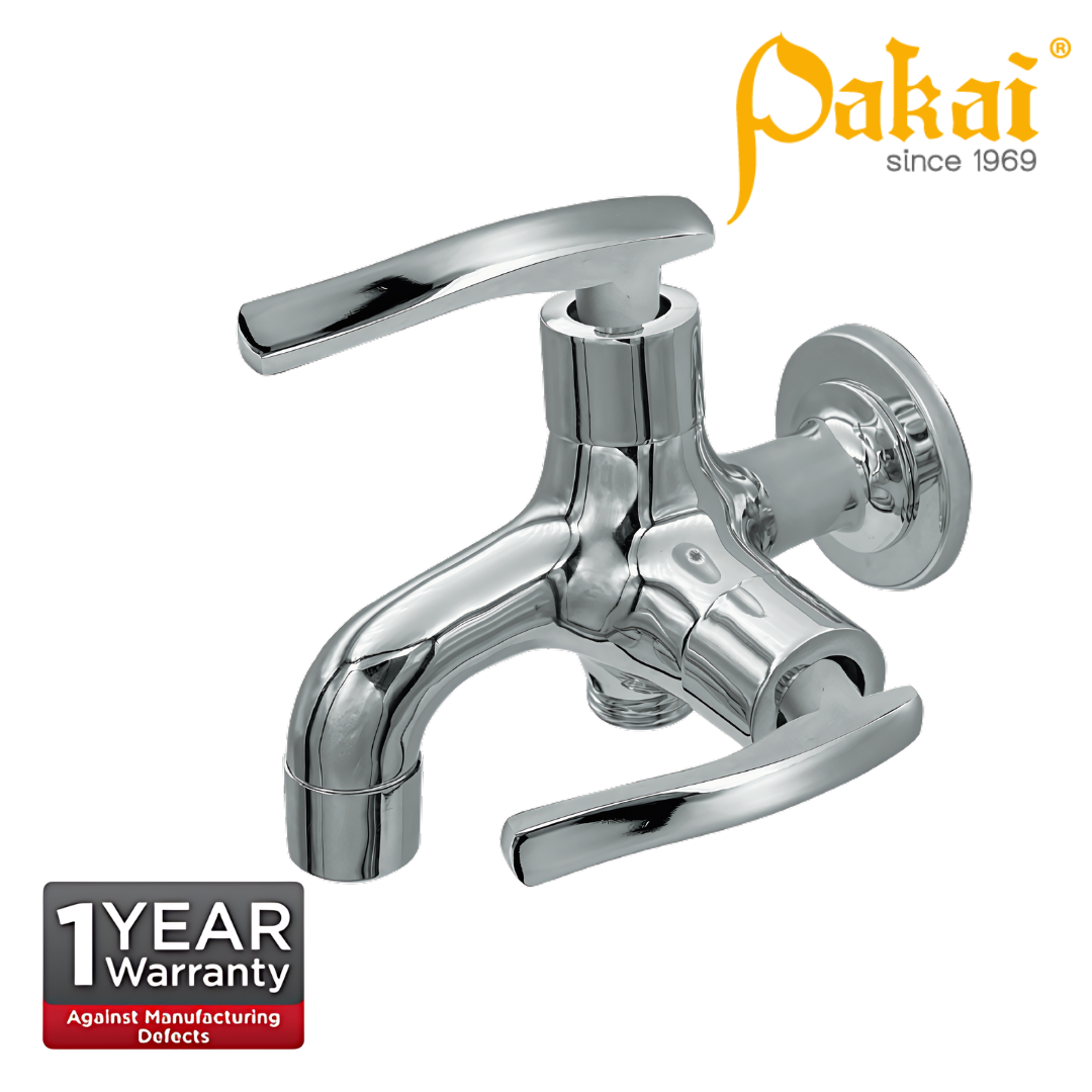 Pakai EKON Chrome Plated Two Way Bib Tap