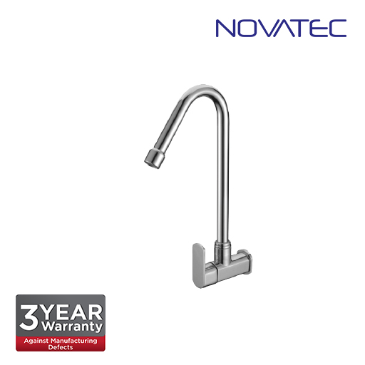 Novatec Quarter Turn Wall Sink Tap With Swivel Spout FA2124