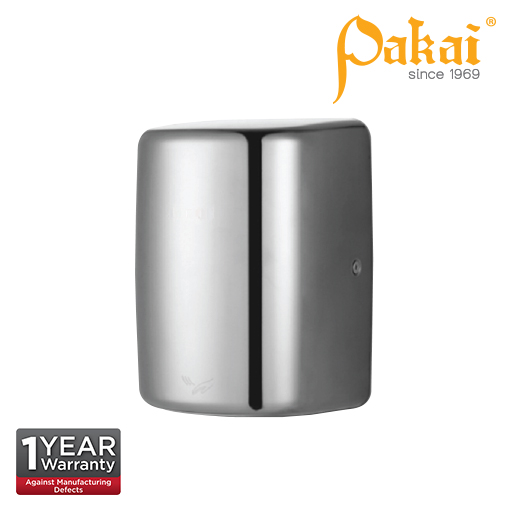 Pakai Automatic High Speed Hand Dryer in Satin Stainless Steel Casing with UV Sterilization Light