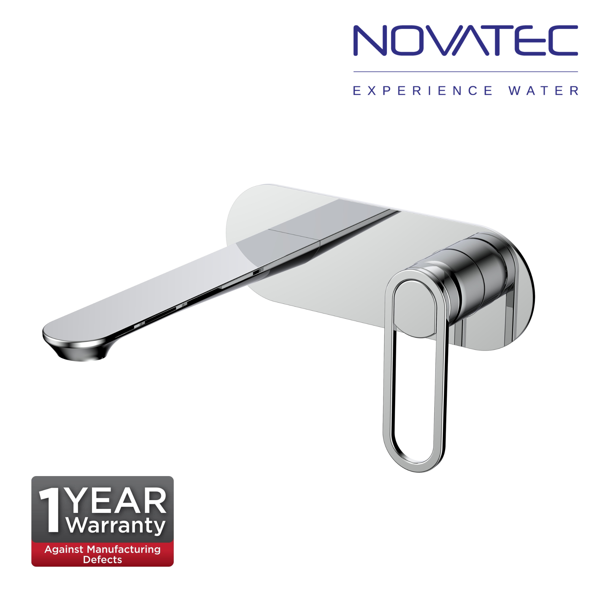 Novatec Lumi Single Lever Wall Basin Mixer