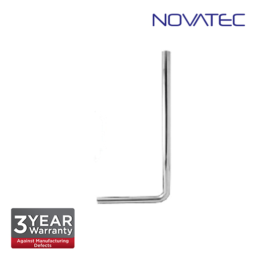 Novatec For WC: 800mm X 300mm L-Shape Stainless Steel Flush Pipe LSP-800