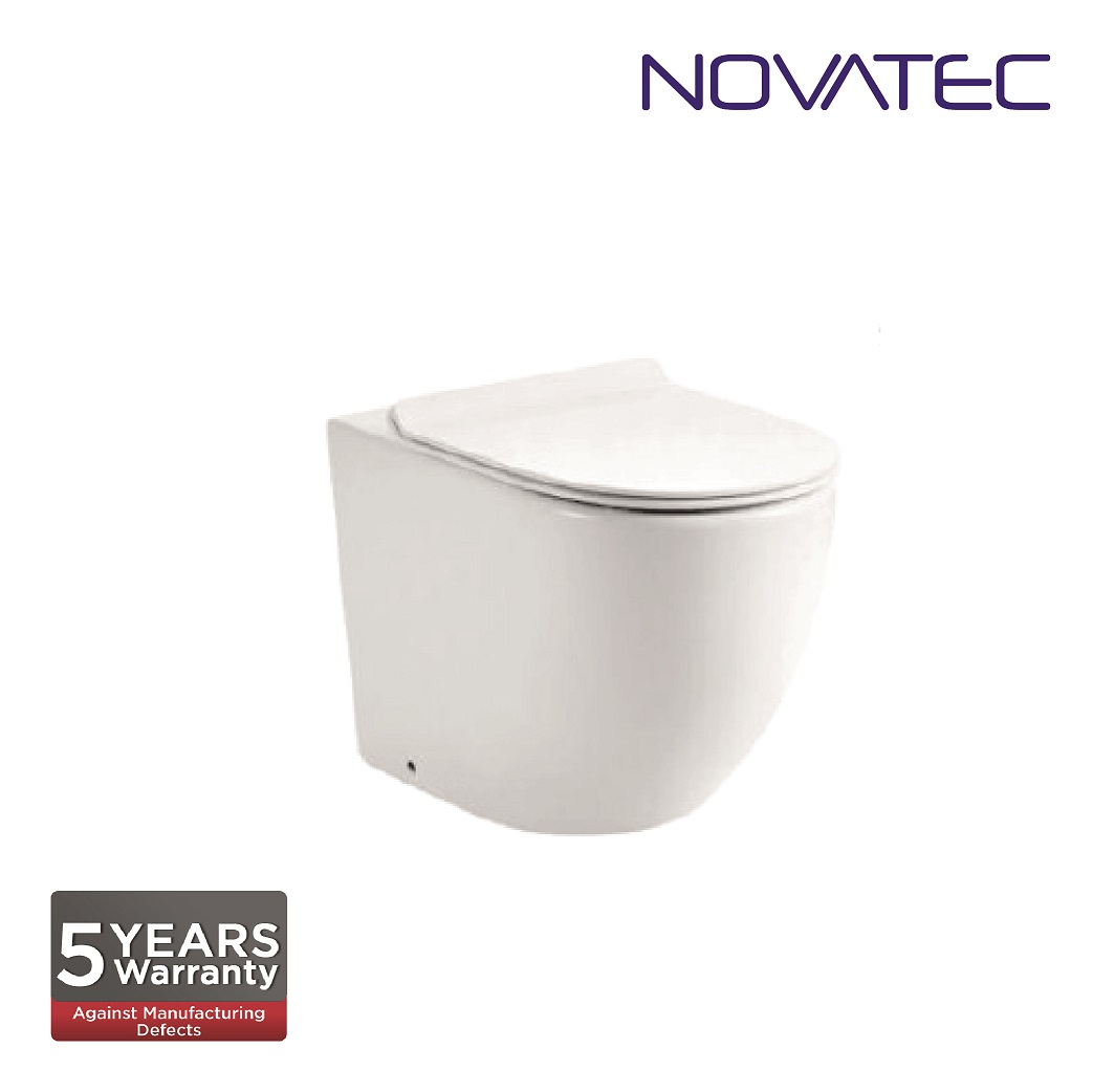 Novatec SW Milan D Back To Wall Rimless Washdown Pedestal Water Closet LT2141D   