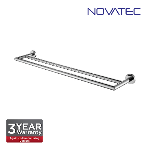 Novatec Chrome Plated Double Towel Rail NVB3304