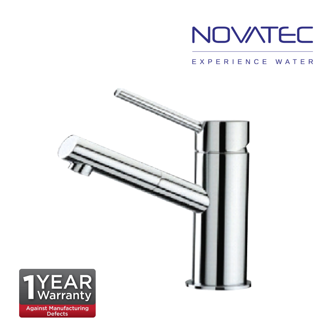 Novatec Helious Chrome Plated Single Lever Basin Mixer