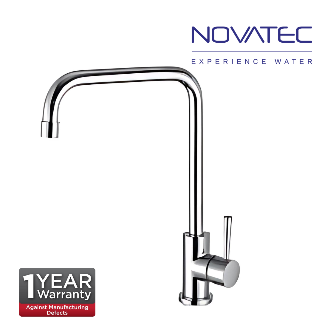 Novatec Helious Chrome Plated Pillar Sink Tap 