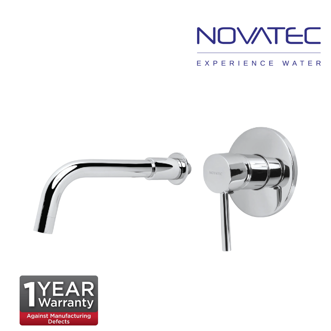 Novatec Helious Chrome Plated Single Lever Concealed Basin Mixer With Spout 