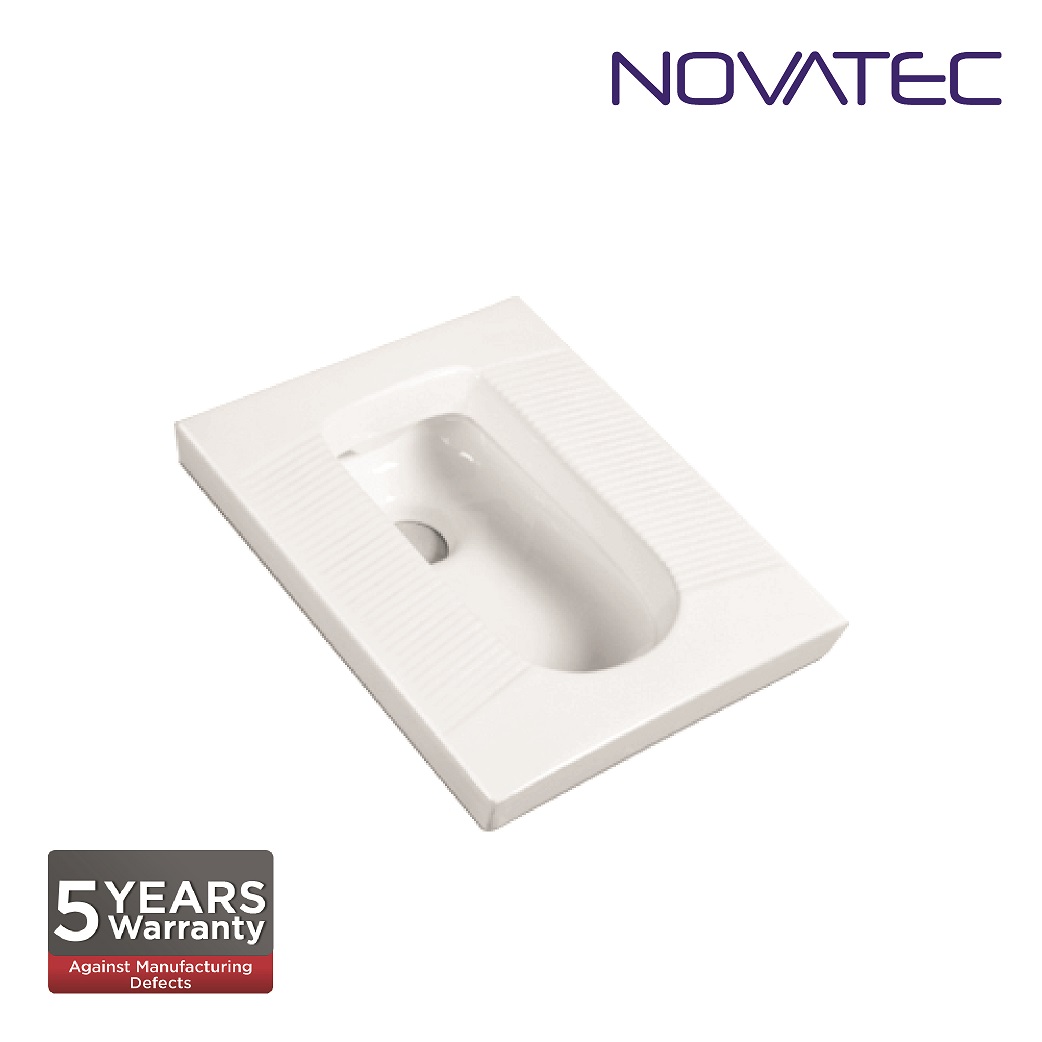 Novatec SW Warsaw Rectangular Squatting Pan With Integral Footrest SQ7002