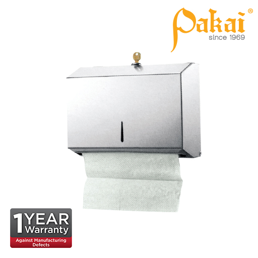 Pakai Stainless Steel Paper Towel Dispenser wt Lock & Key SS-PTD-203