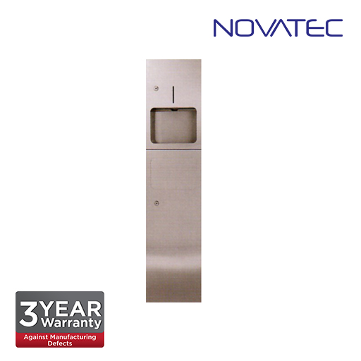 Novatec Stainless Steel 2 In 1 Recess Mounted Paper Dispenser SS-PTD1230DUO