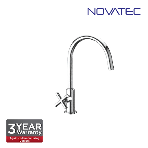 Novatec Chrome Plated Kitchen Pillar Sink Tap T7-2004