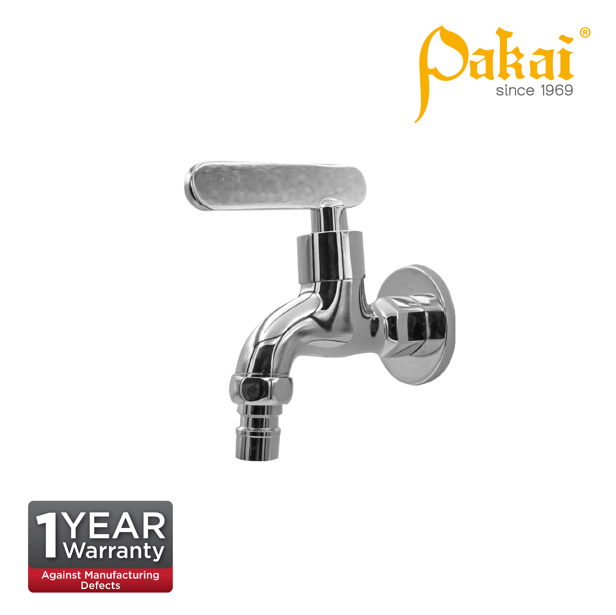 Pakai VERTO Chrome Plated Short Hose Bib Tap With 1/2