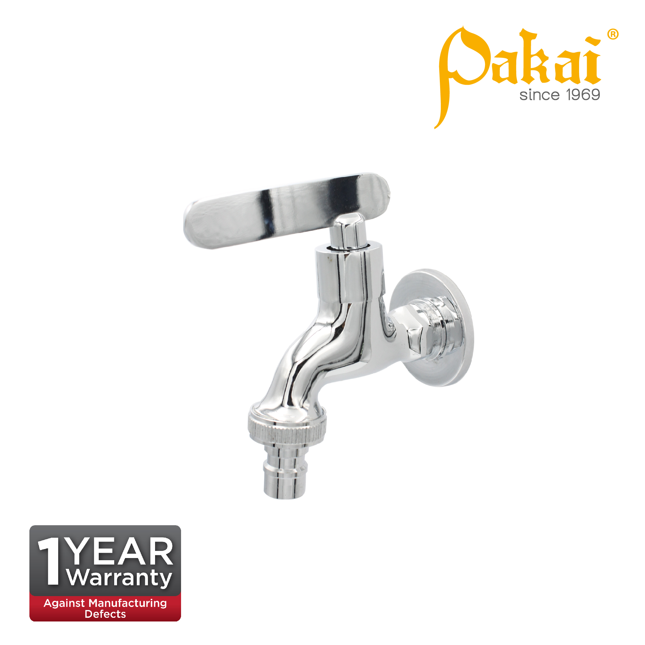 Pakai VERTO Chrome Plated Short Hose Bib Tap With 3/4